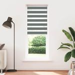 Casa si Gradina - Textile si covoare - Rulouri si jaluzele - Jaluzea tip zebra gri inchis latime tesatura 70,9 cm poliester, mărime 75x200 cm - Infinity.ro