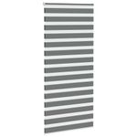 Casa si Gradina - Textile si covoare - Rulouri si jaluzele - Jaluzea tip zebra gri inchis latime tesatura 100,9 cm poliester, mărime 105x230 cm - Infinity.ro