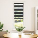 Casa si Gradina - Textile si covoare - Rulouri si jaluzele - Jaluzea tip zebra neagra latime tesatura 50,9 cm poliester, mărime 55x100 cm - Infinity.ro