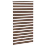 Casa si Gradina - Textile si covoare - Rulouri si jaluzele - Jaluzea tip zebra maro latime tesatura 130,9 cm poliester, mărime 135x230 cm - Infinity.ro