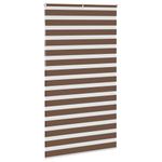 Casa si Gradina - Textile si covoare - Rulouri si jaluzele - Jaluzea tip zebra maro latime tesatura 130,9 cm poliester, mărime 135x230 cm - Infinity.ro