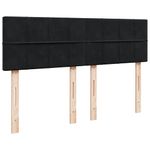 Casa si Gradina - Mobilier - Paturi si accesorii - Paturi - Cadru de pat otoman cu saltea neagra 140x190cm catifea - Infinity.ro