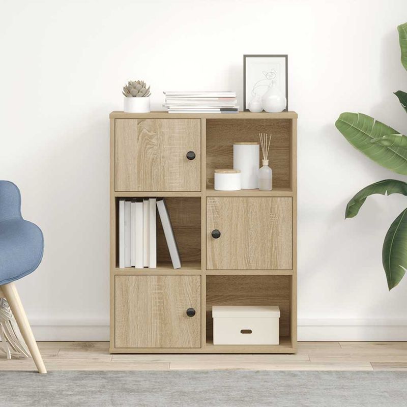 Casa si Gradina - Mobilier - Biblioteci si rafturi - Biblioteci - Biblioteca, stejar sonoma, 60x24x76,5 cm, lemn prelucrat - Infinity.ro
