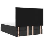 Casa si Gradina - Mobilier - Paturi si accesorii - Paturi - Cadru de pat otoman cu saltea tesatura neagra 140x190cm - Infinity.ro