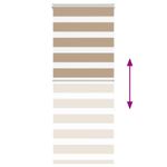 Casa si Gradina - Textile si covoare - Rulouri si jaluzele - Jaluzea tip zebra 55x150 cm latime tesatura 50,9 cm poliester, sand brown - Infinity.ro