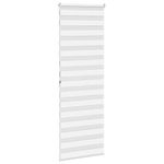 Casa si Gradina - Textile si covoare - Rulouri si jaluzele - Jaluzea tip zebra alb latime tesatura 85,9 cm poliester, mărime 90x200 cm - Infinity.ro