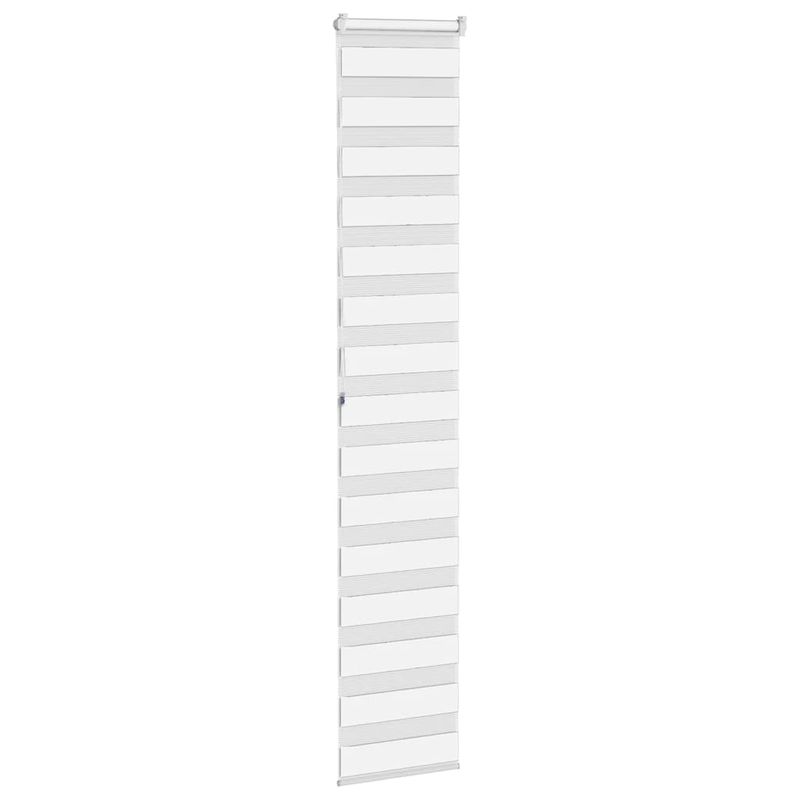 Casa si Gradina - Textile si covoare - Rulouri si jaluzele - Jaluzea tip zebra alb latime tesatura 40,9 cm poliester, mărime 45x200 cm - Infinity.ro