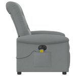 Ingrijire personala si Cosmetice - Sanatate si wellness - Articole wellness - Fotolii de masaj - Fotoliu electric de masaj rabatabil, gri deschis, microfibra - Infinity.ro