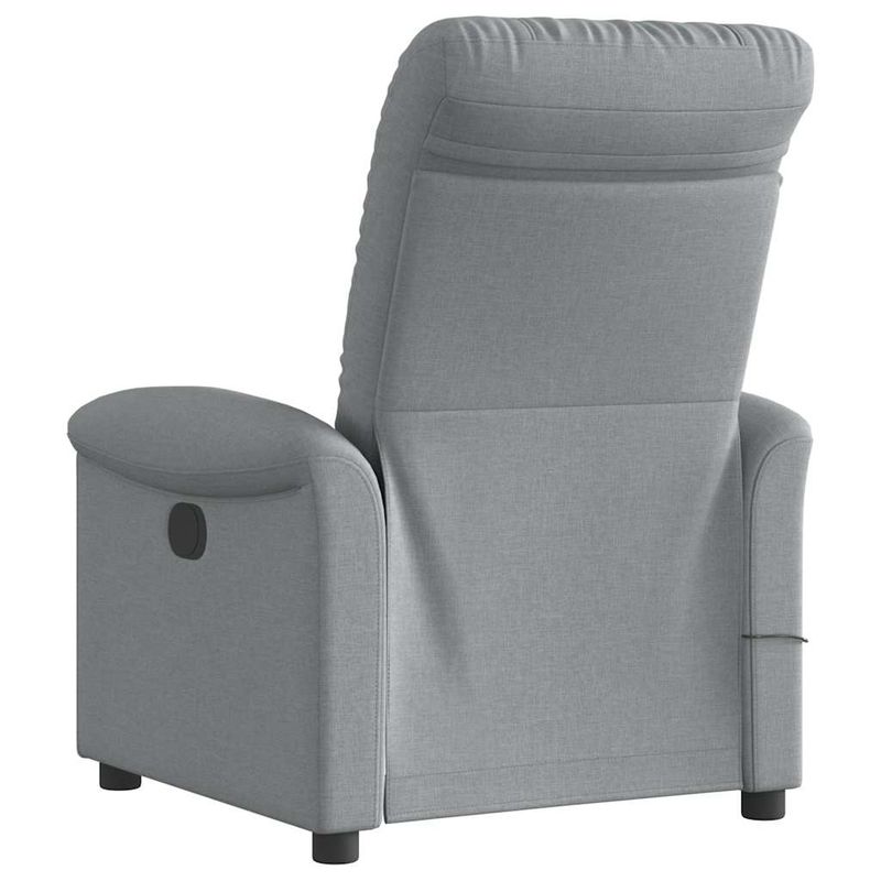 Ingrijire personala si Cosmetice - Sanatate si wellness - Articole wellness - Fotolii de masaj - Fotoliu electric de masaj rabatabil, gri deschis, microfibra - Infinity.ro
