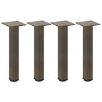 Casa si Gradina - Mobilier - Feronerie si accesorii mobila - Picioare masuta de cafea 4 buc Otel natural 42-44 cm Otel, mărime 42-44 cm (40 mm) - Infinity.ro