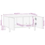 Casa si Gradina - Mobilier - Mese si birouri - Masute de cafea - Masuta cafea maro 80x50x40 cm lemn masiv de mango - Infinity.ro