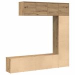 Casa si Gradina - Mobilier - Biblioteci si rafturi - Biblioteci - Dulapuri de carti 3 buc Lemn prelucrat de stejar artizanal - Infinity.ro