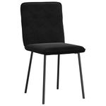 Casa si Gradina - Mobilier - Scaune si fotolii - Scaune - Scaune de bucatarie, 4 buc., negru, catifea - Infinity.ro