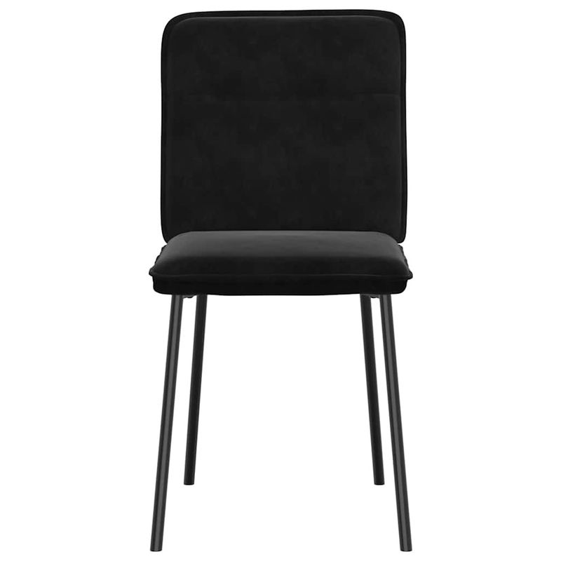 Casa si Gradina - Mobilier - Scaune si fotolii - Scaune - Scaune de bucatarie, 4 buc., negru, catifea - Infinity.ro