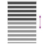 Casa si Gradina - Textile si covoare - Rulouri si jaluzele - Jaluzea tip zebra neagra latime tesatura 95,9 cm poliester, mărime 100x150 cm - Infinity.ro