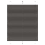 Casa si Gradina - Textile si covoare - Rulouri si jaluzele - Jaluza plisata negru 110x100 cm Latime tesatura 109,4 cm - Infinity.ro