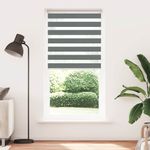 Casa si Gradina - Textile si covoare - Rulouri si jaluzele - Jaluzea tip zebra gri inchis latime tesatura 110,9 cm poliester, mărime 115x230 cm - Infinity.ro