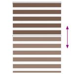 Casa si Gradina - Textile si covoare - Rulouri si jaluzele - Jaluzea tip zebra maro latime tesatura 95,9 cm poliester, mărime 100x150 cm - Infinity.ro