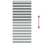 Casa si Gradina - Textile si covoare - Rulouri si jaluzele - Jaluzea tip zebra gri inchis latime tesatura 110,9 cm poliester, mărime 115x230 cm - Infinity.ro