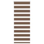 Casa si Gradina - Textile si covoare - Rulouri si jaluzele - Jaluzea tip zebra maro latime tesatura 55,9 cm poliester, mărime 60x100 cm - Infinity.ro