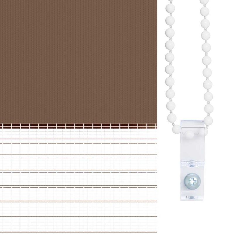 Casa si Gradina - Textile si covoare - Rulouri si jaluzele - Jaluzea tip zebra maro latime tesatura 55,9 cm poliester, mărime 60x100 cm - Infinity.ro