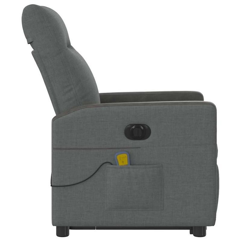 Ingrijire personala si Cosmetice - Sanatate si wellness - Articole wellness - Fotolii de masaj - Fotoliu electric masaj rabatabil cu ridicare, gri inchis textil - Infinity.ro