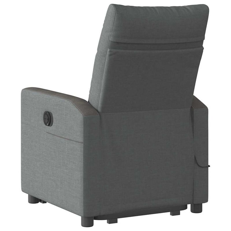 Ingrijire personala si Cosmetice - Sanatate si wellness - Articole wellness - Fotolii de masaj - Fotoliu electric masaj rabatabil cu ridicare, gri inchis textil - Infinity.ro