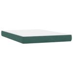 Casa si Gradina - Mobilier - Paturi si accesorii - Paturi - Pat box spring cu saltea, verde inchis, 160x210 cm, catifea - Infinity.ro