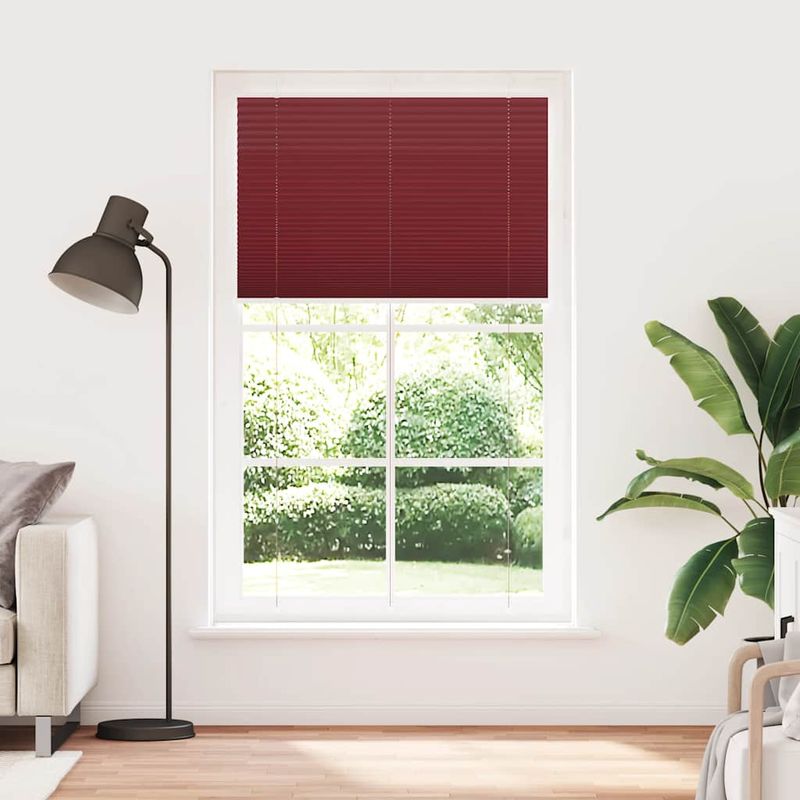 Casa si Gradina - Textile si covoare - Rulouri si jaluzele - Jaluza plisata Bordeaux Rosu 115x200 cm Latime tesatura - Infinity.ro