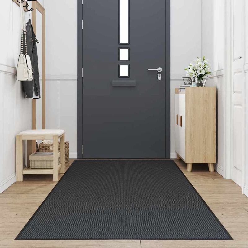 Casa si Gradina - Textile si covoare - Covoare - Covorase intrare - Pres negru 115x500 cm - Infinity.ro