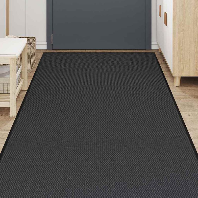 Casa si Gradina - Textile si covoare - Covoare - Covorase intrare - Pres negru 115x500 cm - Infinity.ro