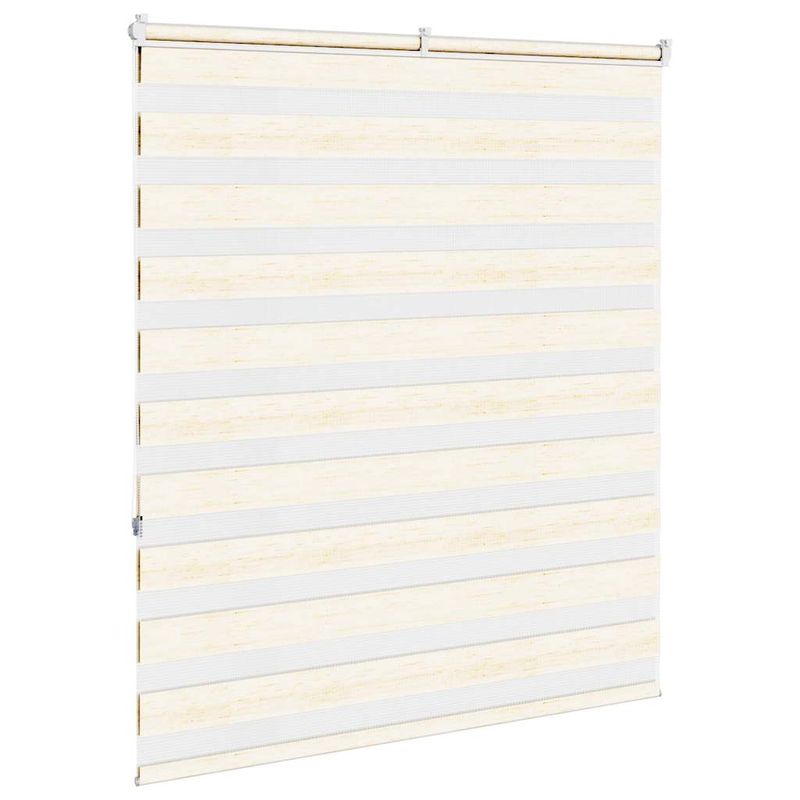 Casa si Gradina - Textile si covoare - Rulouri si jaluzele - Jaluzea tip zebra 125x150 cm latime tesatura 120,9 cm poliester, bej marmorat - Infinity.ro