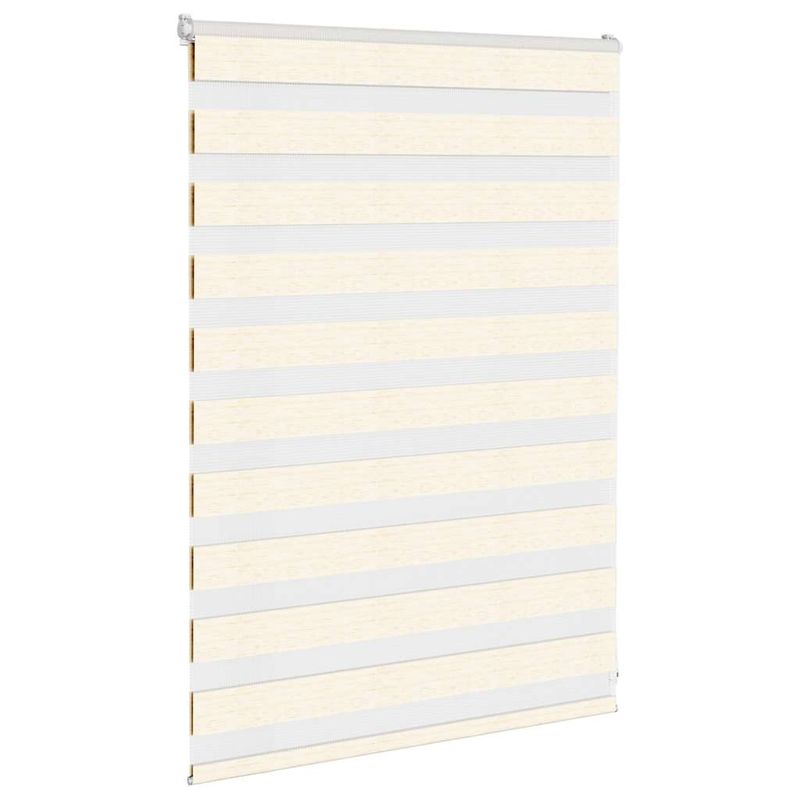 Casa si Gradina - Textile si covoare - Rulouri si jaluzele - Jaluzea tip zebra 115x100 cm latime tesatura 110,9 cm poliester, bej marmorat - Infinity.ro