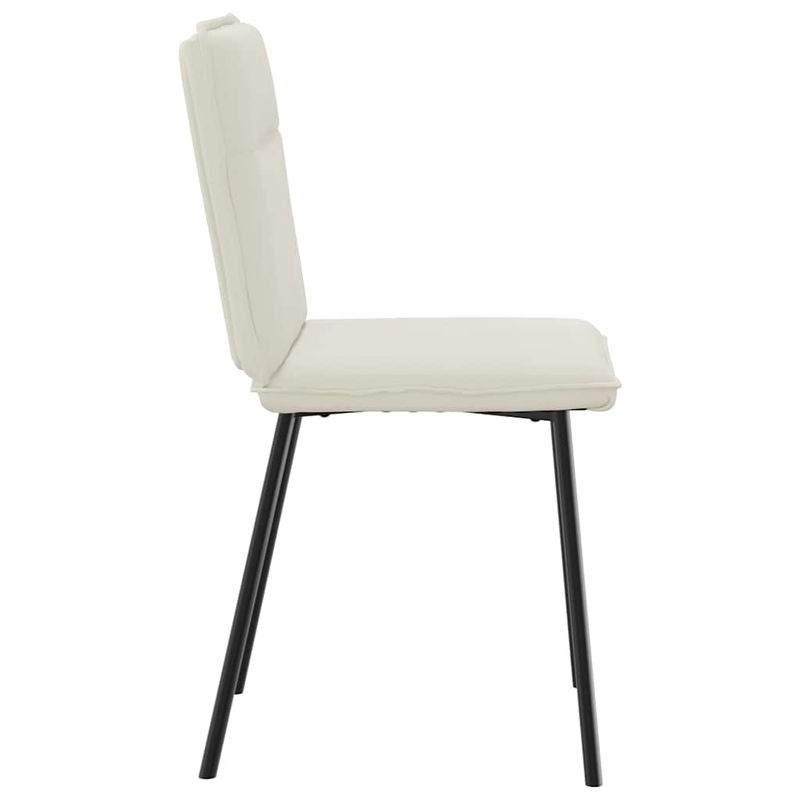 Casa si Gradina - Mobilier - Scaune si fotolii - Scaune - Scaune de bucatarie, 2 buc., crem, catifea - Infinity.ro