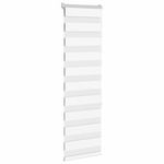 Casa si Gradina - Textile si covoare - Rulouri si jaluzele - Jaluzea tip zebra alb latime tesatura 45,9 cm poliester, mărime 50x150 cm - Infinity.ro