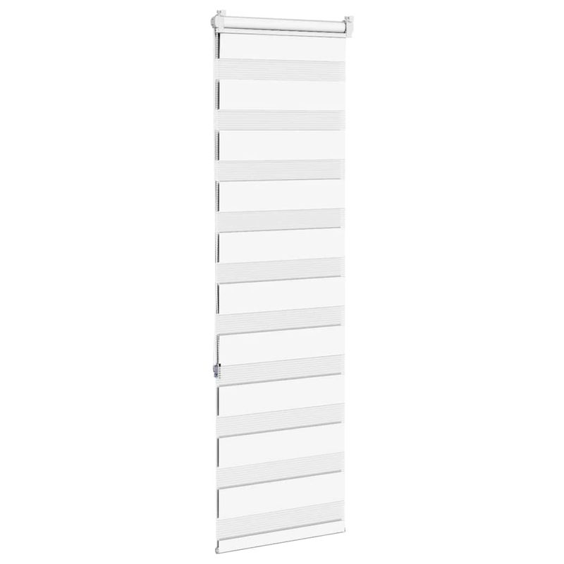 Casa si Gradina - Textile si covoare - Rulouri si jaluzele - Jaluzea tip zebra alb latime tesatura 45,9 cm poliester, mărime 50x150 cm - Infinity.ro