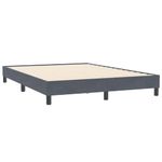 Casa si Gradina - Mobilier - Paturi si accesorii - Paturi - Cadru de pat fara saltea Gri inchis 140x210 cm catifea - Infinity.ro
