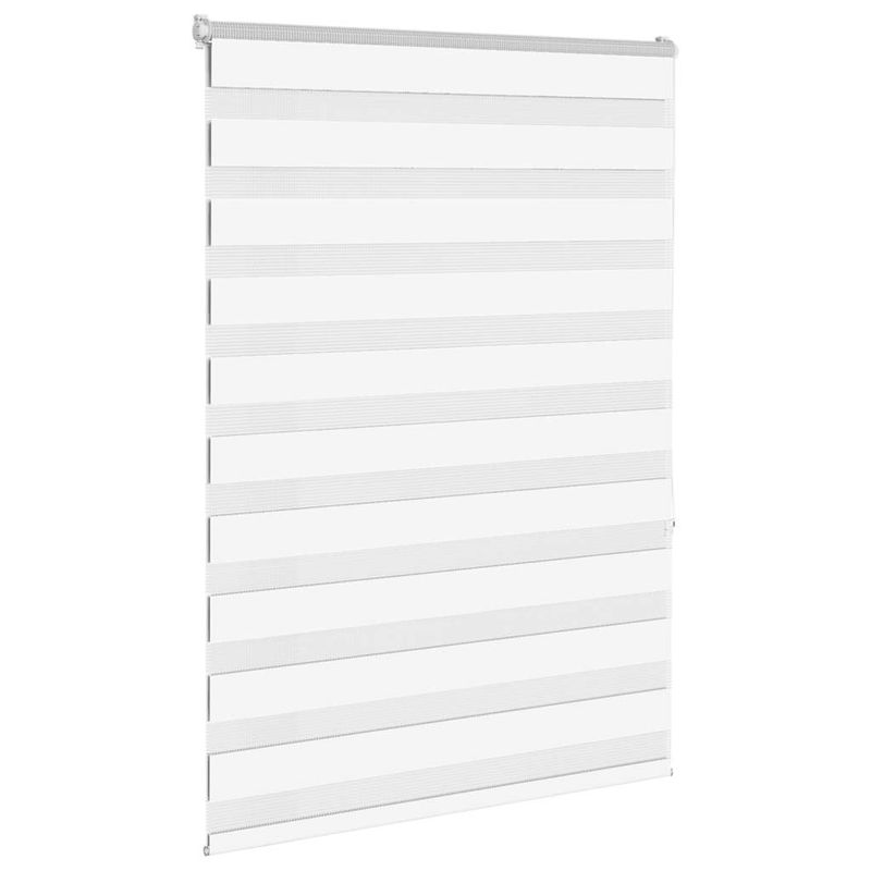 Casa si Gradina - Textile si covoare - Rulouri si jaluzele - Jaluzea tip zebra alb latime tesatura 110,9 cm poliester, mărime 115x150 cm - Infinity.ro