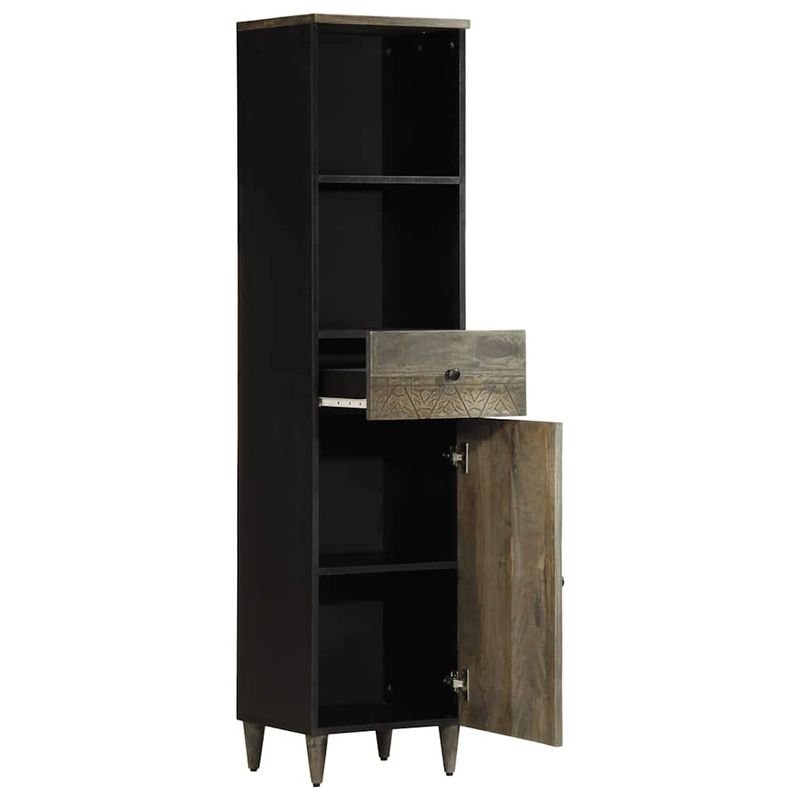 Casa si Gradina - Mobilier - Mobilier baie - Comode baie - Dulap de baie, 38x33x160 cm, lemn masiv de mango - Infinity.ro