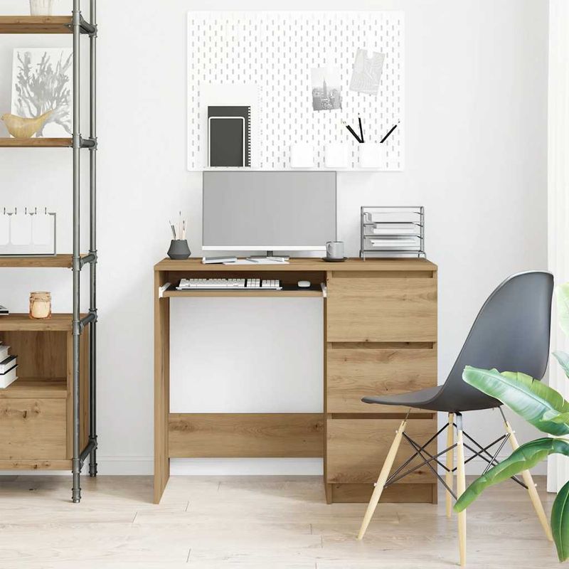 Casa si Gradina - Mobilier - Mese si birouri - Birouri - Birou Artisan Stejar 90x45x76 cm lemn prelucrat - Infinity.ro