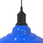 Casa si Gradina - Corpuri si surse de iluminat - Veioze si lampi - Lampi de veghe - Lampa suspendata reglabila inaltime E27 albastru inchis lucios - Infinity.ro