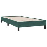 Casa si Gradina - Mobilier - Paturi si accesorii - Paturi - Cadru de pat fara saltea, verde inchis, 90x210 cm, catifea - Infinity.ro