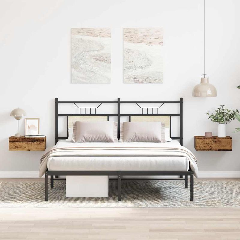 Casa si Gradina - Mobilier - Comode si corpuri - Noptiere - Noptiere plutitoare 2 buc Lemn vechi 40x32x15 cm Lemn prelucrat - Infinity.ro