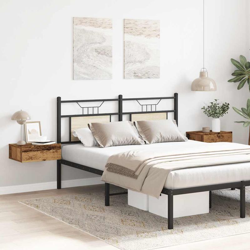 Casa si Gradina - Mobilier - Comode si corpuri - Noptiere - Noptiere plutitoare 2 buc Lemn vechi 40x32x15 cm Lemn prelucrat - Infinity.ro