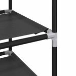 Casa si Gradina - Mobilier - Organizare si depozitare - Organizator incaltaminte - Suport pantofi 10 niveluri negru 44x28x180 cm tesatura netesa - Infinity.ro