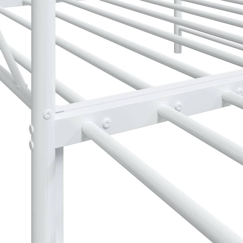 Casa si Gradina - Mobilier - Paturi si accesorii - Paturi - Pat de zi cu caut fara saltea alb 100x190 cm otel - Infinity.ro