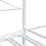 Casa si Gradina - Mobilier - Paturi si accesorii - Paturi - Pat de zi cu caut fara saltea alb 100x190 cm otel - Infinity.ro