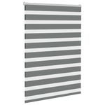 Casa si Gradina - Textile si covoare - Rulouri si jaluzele - Jaluzea tip zebra gri inchis latime tesatura 100,9 cm poliester, mărime 105x100 cm - Infinity.ro