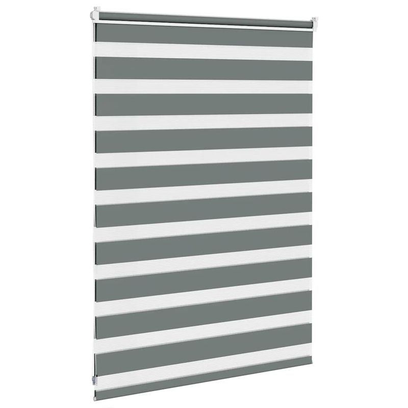 Casa si Gradina - Textile si covoare - Rulouri si jaluzele - Jaluzea tip zebra gri inchis latime tesatura 100,9 cm poliester, mărime 105x100 cm - Infinity.ro