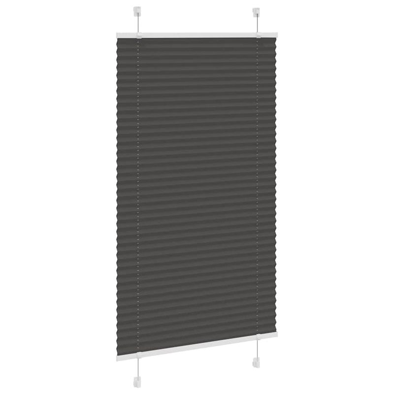 Casa si Gradina - Textile si covoare - Rulouri si jaluzele - Jaluza plisata negru 75x100cm Latime tesatura 74,4 cm poliester - Infinity.ro
